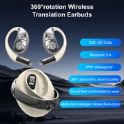 Jorenca AI Language Translation Earbuds, 3-in-1 Translation Earbuds Real Time, 150 Languages & Accents&10 Offline Packs, White