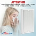 thumbnail image 2 of LifeSupplyUSA True HEPA Filter Replacement Compatible with Hunter 30966, 30747, 30748, 30750, 30856, 37748, 37750 Air Purifier, 2 of 5