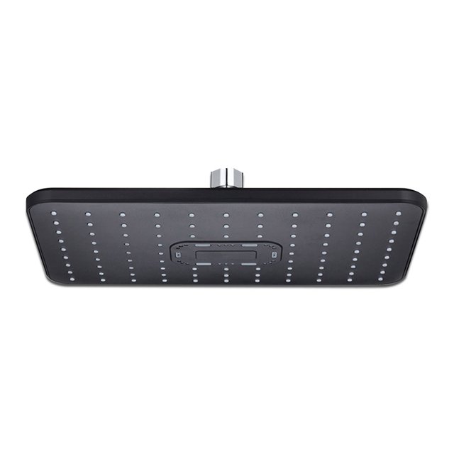 Shower Head Adjustable High Pressure Rainfall Showerhead with Pressure Shower Handheld Bathroom Bathing Water Sprinkler, Type 1, Black