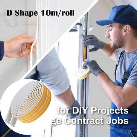 

MARCUVMK Tools on Sale and Clearance 100cm Self Stick Foam Weather Stripping Door Window Seal Strip Stopper Insulation Tape for Windows and Doors Soundproof Weatherstripping Crack Strip Tools Kit
