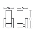 thumbnail image 5 of AFX  Delphia 1-Light Polished Chrome Wall Sconce with Clear Acrylic, 5 of 5