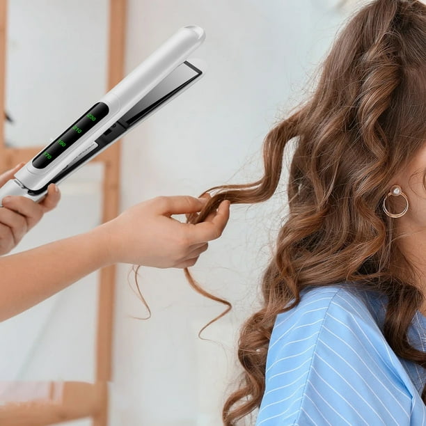 MAOWAPLG Hair Straightener for Thick Hair Purpose Hair Iron for Straight and Curly Hair with Lcd Display Natural Curls Natural Straight Hair Negative