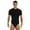 A Black, variant on CHICTRY Mens One Piece Short Sleeve Romper Press Button Crotch Shirt Bodysuit Sports Singlet Leotard A Black XL