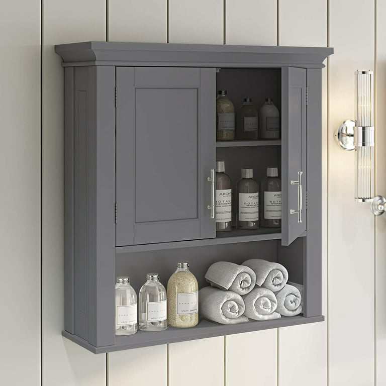 August Grove® Braffe Solid Wood Wall Bathroom Shelves & Reviews
