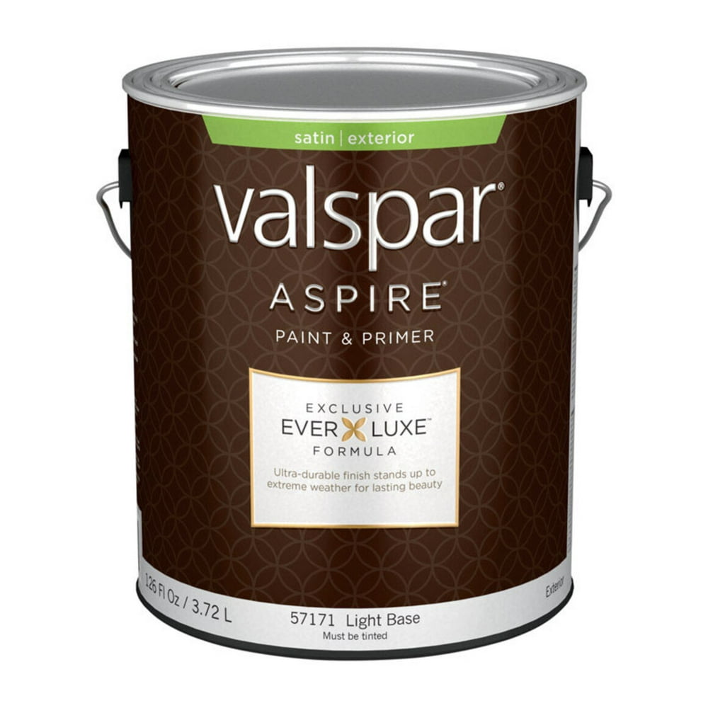 Valspar Aspire Satin Tintable Light Base Paint and Primer Exterior 1