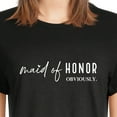 thumbnail image 2 of Maid of Honor Bridesmaid Graphic Tee for Woman With Short Sleeves, 2 of 6