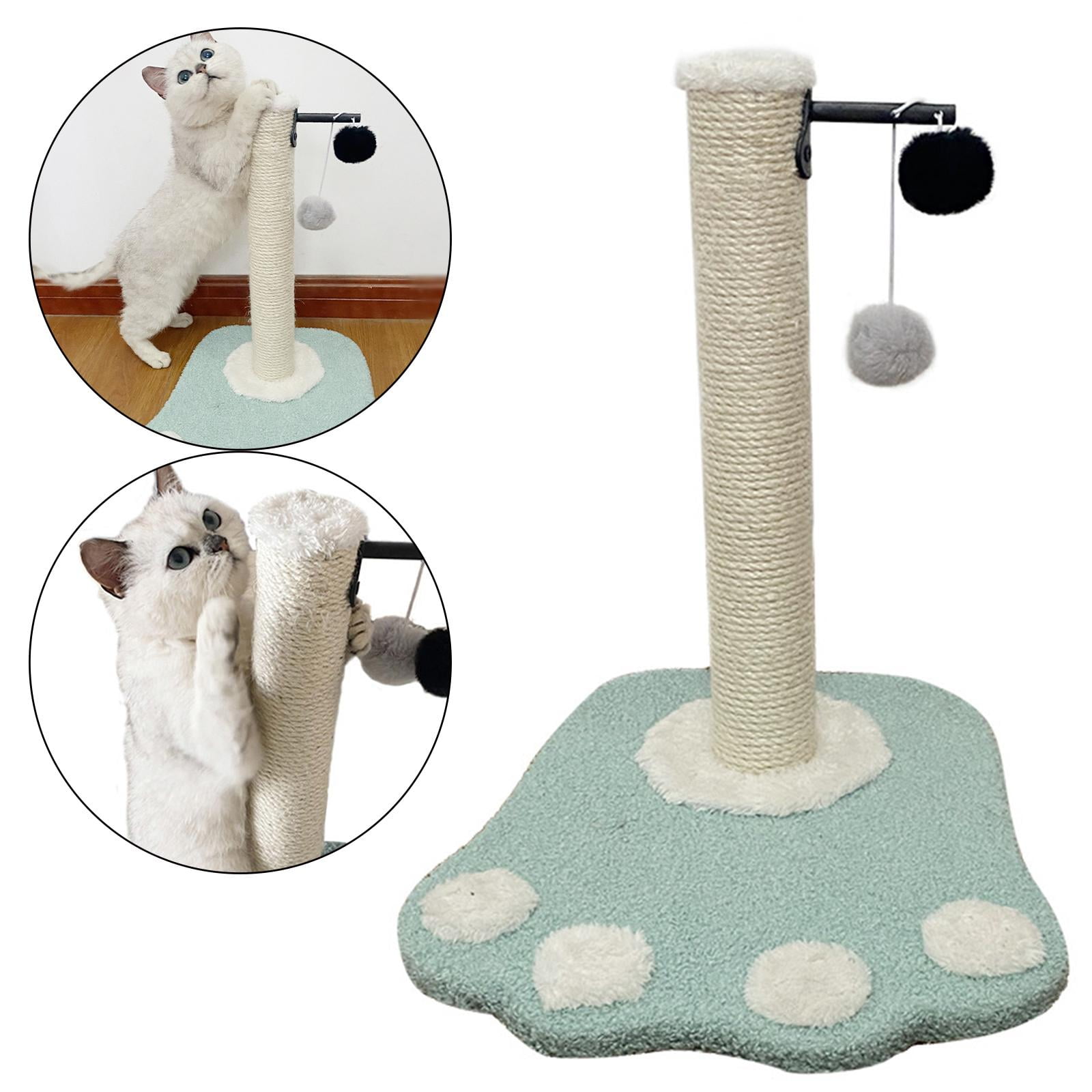 EHJRE Funny Cat post for scratching Scratcher Sisal Activity Centre Kitten W/ Balls Cats Climbing Shelf for Training Grind Claw Pet Supplies , Green