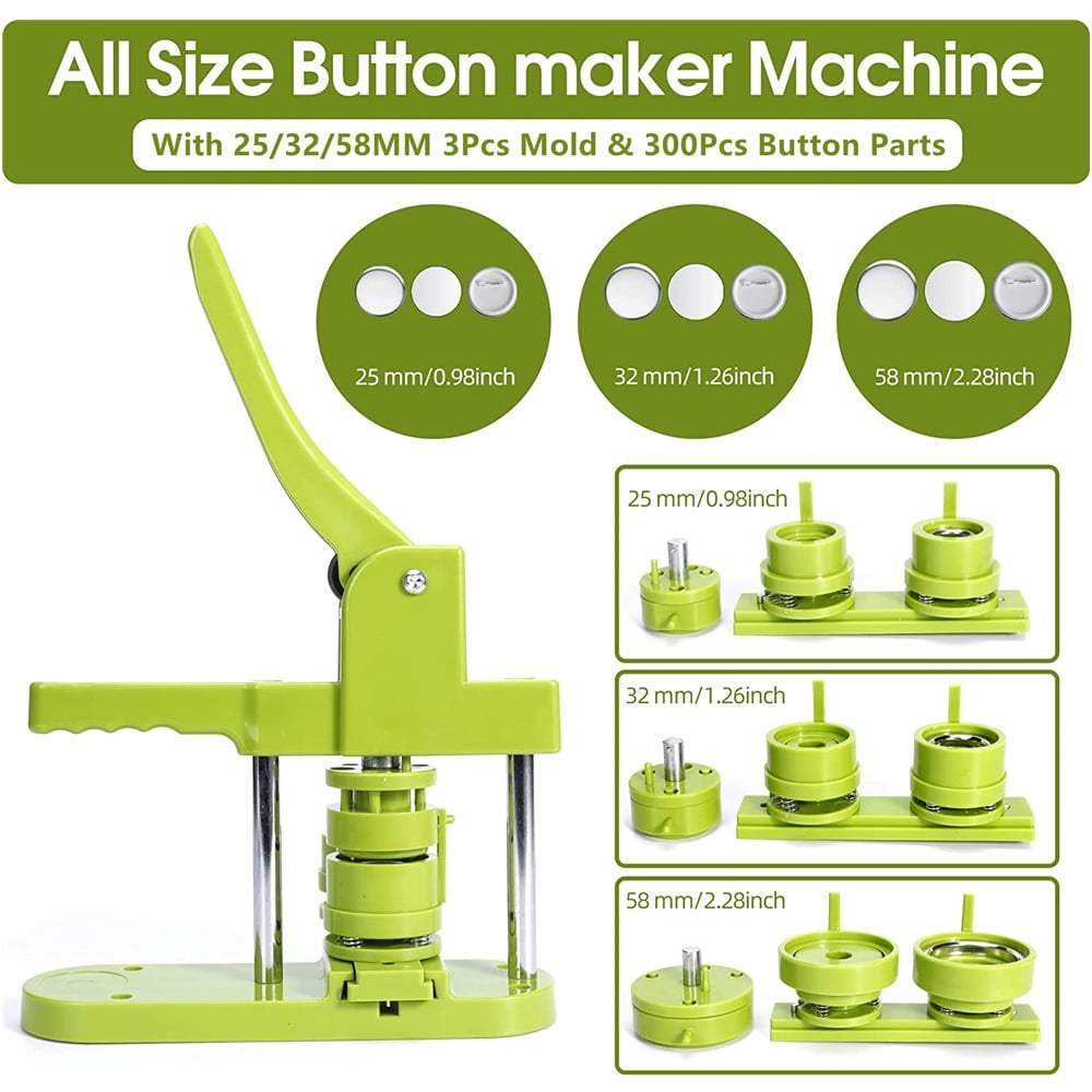 75MM Badge Pin Button Maker Machine, DIY Badges Set Button Press Maker Machine ,Beginner-Friendly
