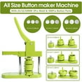 thumbnail image 4 of 58MM Badge Button Maker Machine Multiple-Size with 100Pcs Button Parts DIY Badges Press Machine Set ,Easy to Use, 4 of 5