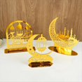 thumbnail image 3 of RamadáN Adornos AcríLicos Luna Dorada Estrella Linterna Decoraciones Eid Mubarak C, 3 of 5