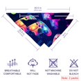 thumbnail image 2 of Game Controller Breathable Chiffon Dog Scarf 2-Pack - Translucent Lightweight Pet Collars, Size 16x16x22.8in and 20.9x20.9x30in, 2 of 5