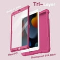 thumbnail image 6 of JETech Kids Case for iPad 10.2-Inch (9th/8th/7th Generation, 2021/2020/2019) with Built-in Screen Protector, Shockproof Full-Body Handle Stand Tablet Protective Cover (Plum), 6 of 7