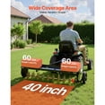 thumbnail image 2 of KFFKFF Aérateur à Bouchon Arrière, Aérateur de Pelouse de 40 Po avec Attelage Universel, Capacité de Poids de 150 Lb, Robuste et Résistant à la Rouille, 2 of 9