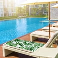 thumbnail image 4 of 30”x60” Oversized Microfiber Green Tropical Beach Towel, Thin Lightweight Pool Swim Palm Tree Bath Shower Towel, Cute Quick Dry, 4 of 5