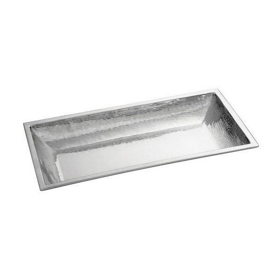 Tablecraft RB2813 Remington 27 1/2" x 13 1/2" Rectangular Stainless Steel Bowl