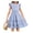 Floral in Blue, variant on Arshiner Girls Dresses Flutter Sleeve A-Line Sundress Casual Summer Tiered Swing Midi Pocket Dress