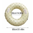 thumbnail image 4 of Children Inflatable Swimming Pool Buoyancy Rings Water Boating Rowing Practicing Aid Circle for Indoor Gym Seaside Party Loquat Size 100 with Handle, 4 of 9