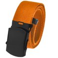 thumbnail image 1 of All Sizes Men's Golf Belt in 1.5 Black Slider Belt Buckle with Adjustable Canvas Web Belt Small Orange, 1 of 4