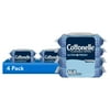 (4 pack) Cottonelle Ultra Fresh Flushable Wet Wipes, 4 Flip-Top Packs