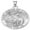 White Gold, variant on Picturesongold.Com Saint Simon of Cyrene Religious Medal Necklace Pendants - 2/3 inch Size of Dime, Sterling Silver