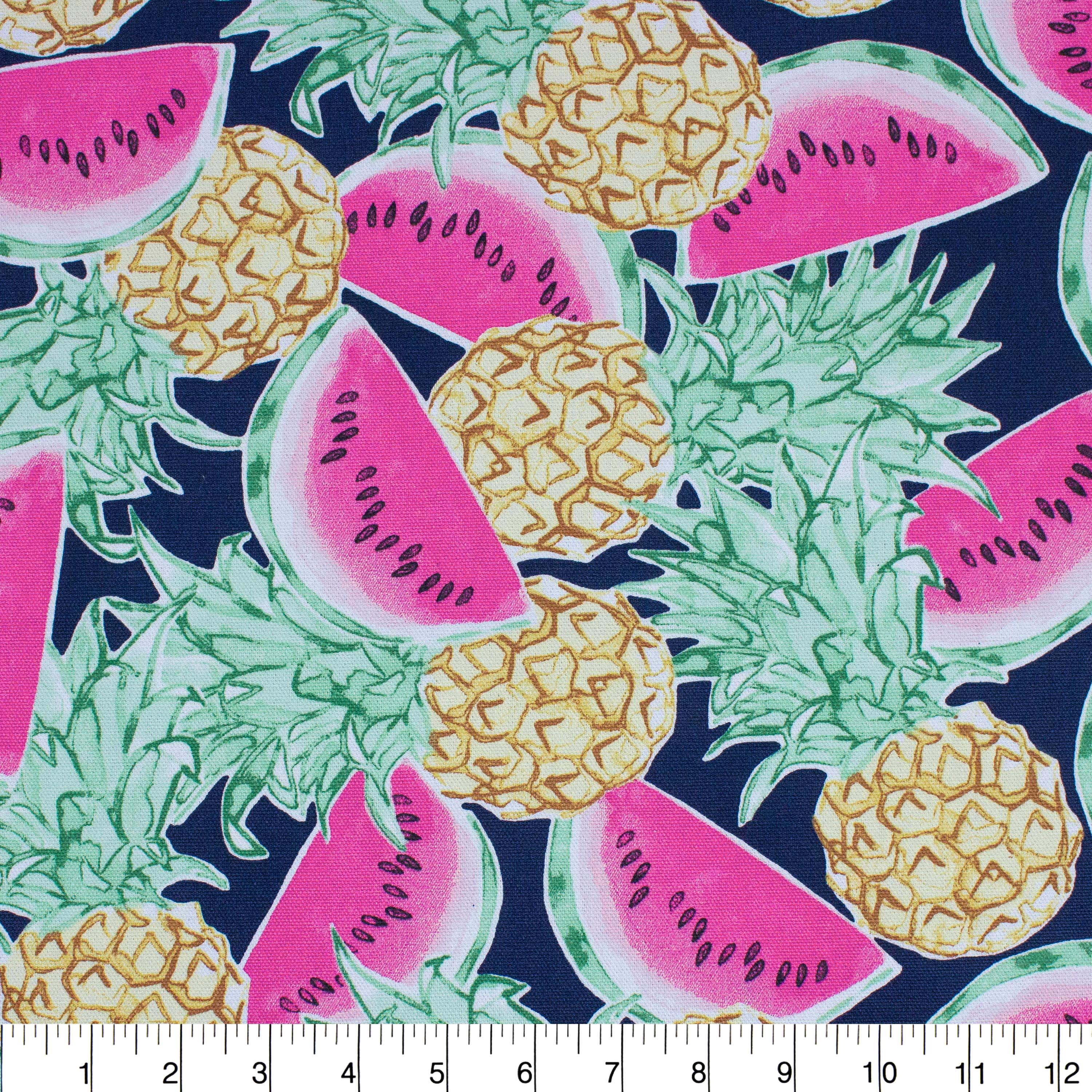 Better Homes & Gardens 100% Cotton Fruit Multi, 2 Yard Precut Fabric