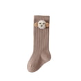 thumbnail image 5 of Cozy Kids Crew Socks with Adorable Bear Design, Soft Warm Wool Thermal Socks for Toddlers Boys Girls, Thick Long Winter Boot Socks, 6 Pairs, 5 of 7