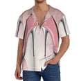 thumbnail image 2 of Kuqiui High Heel Shoes Butterfly Print Men's Button Down Shirts Short Sleeve Casual Shirts Hawaiian Shirts Vacation Wedding Shirts with Pocket-X-Large, 2 of 5