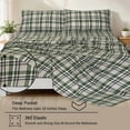 thumbnail image 2 of Ruvanti Flannel Sheets Twin XL Size 4 Pcs - 100% Cotton Double Brushed Bed Sheets, Deep Pockets 16 Inches, All Seasons Breathable, Extra Soft & Comfy Twin XL Sheet Sets, Olive Brown, 2 of 7