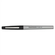 Angle View: Flair Felt Tip Porous Point Pen, Stick, Extra-Fine 0.4 Mm, Black Ink, Black Barrel, Dozen | Bundle of 2 Dozen