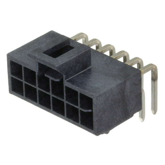 105314-1212 Connector Header Through Hole, Right Angle 12 position 0.098 (2.50mm) :RoHS