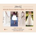 thumbnail image 5 of FabricLA 100% Nylon Tulle Mesh Fabric - Wedding Tulle Veil Fabric - 108" Wide (270 CM) Tulle Fabric Bolt of 50 Yard - Use as Wedding Gowns, Wedding Veils, Dresses, & Interior Design - Ivory, 5 of 7