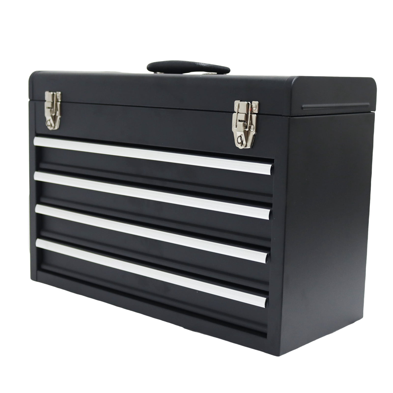 4 Drawers Tool Box Portable Toolbox for Garages Warehouses Repair Stores