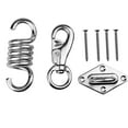 thumbnail image 3 of Cyfie Heavy Duty Hammock Chair Hanging Kit, Stainless Steel Hammock Spring, Swivel Hook, Ceiling Mount Set for Punching Bag Hammock Swing Chair, Silver 660 lbs, 3 of 11