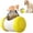 Yellow, variant on Dog Food Puzzle Toy Adjustable Treat Dispensing Food Dispenser Slow Feeder Bowls Puppy Enrichment Toy Ball Dog Interactive Chase Training Toys for Small Medium Large Dogs(Green)