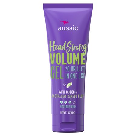 Volumizing Hair Gel - Aussie Headstrong Volume Gel with Bamboo & Kakadu Plum, 7.0