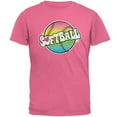 thumbnail image 1 of Rainbow Softball Neon Mens T Shirt, 1 of 1