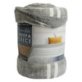 thumbnail image 5 of Life Comfort Sherpa Fleece Blanket, 98 x 92 inches (Gray), 5 of 5