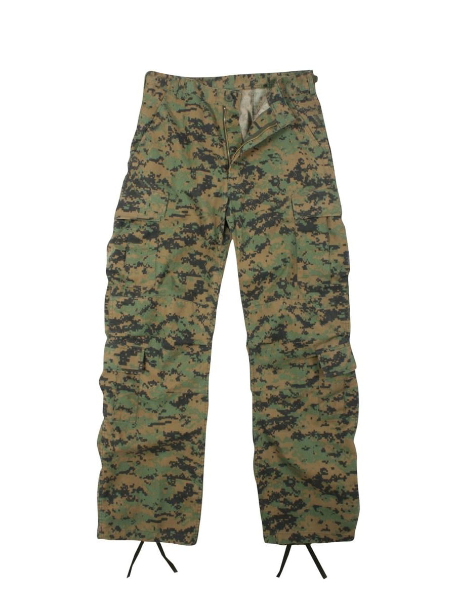 Rothco - Vintage Paratrooper Cargo Pants, MARPAT Woodland Digital, BDUs ...