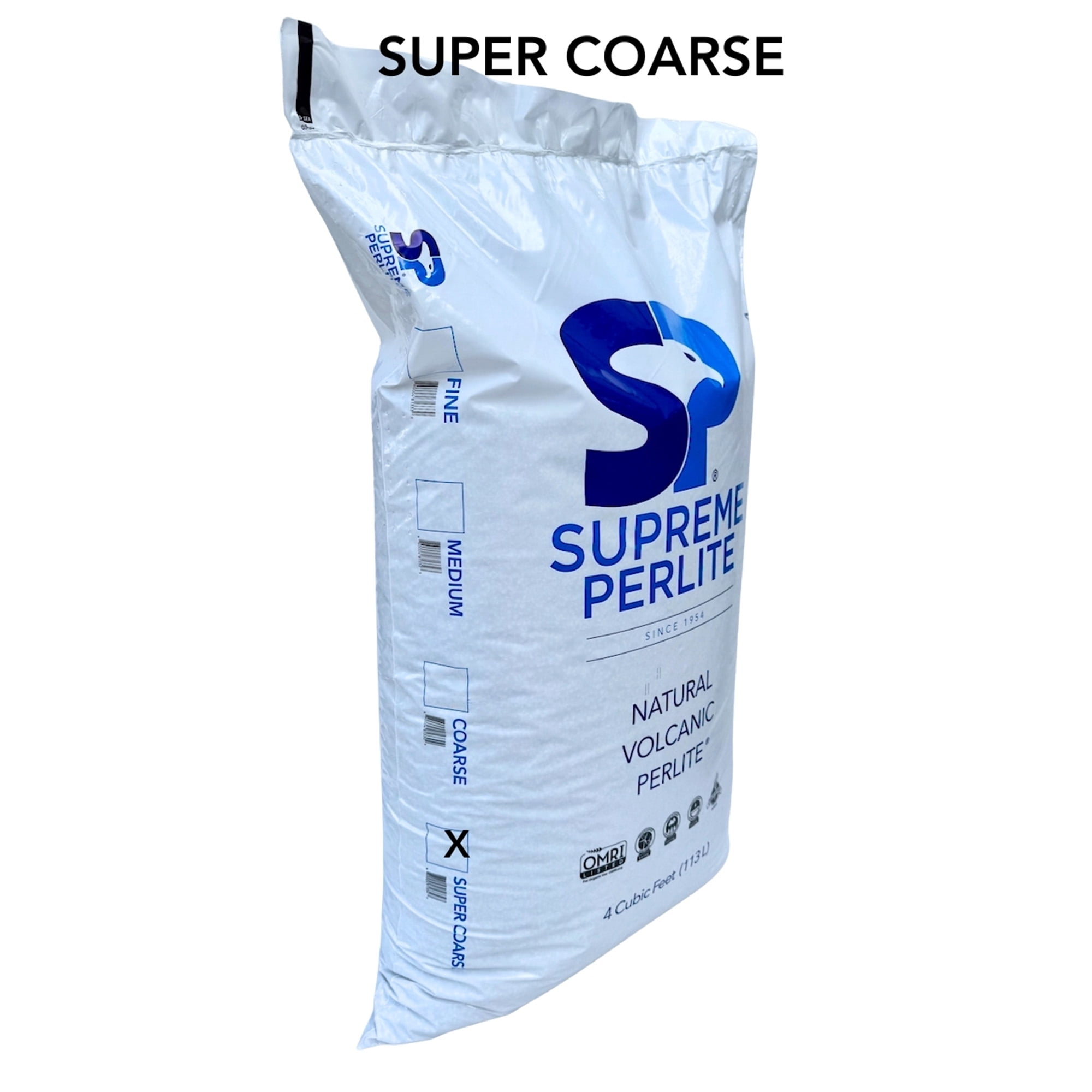 Supreme Perlite Super Coarse Horticultural Perlite for Potting Soil Mixes, 4 Cu Ft Bag