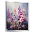 thumbnail image 2 of Designart "Purple Pink Herbs love expression II" Floral Floater Framed Wall Decor, 2 of 7