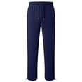thumbnail image 5 of WyiBan Boys Baggy Sweatpants Drawstring Waist Wide Leg Athletic Joggers Fleece-lined Thickened Pants with Pockets, 5 of 6