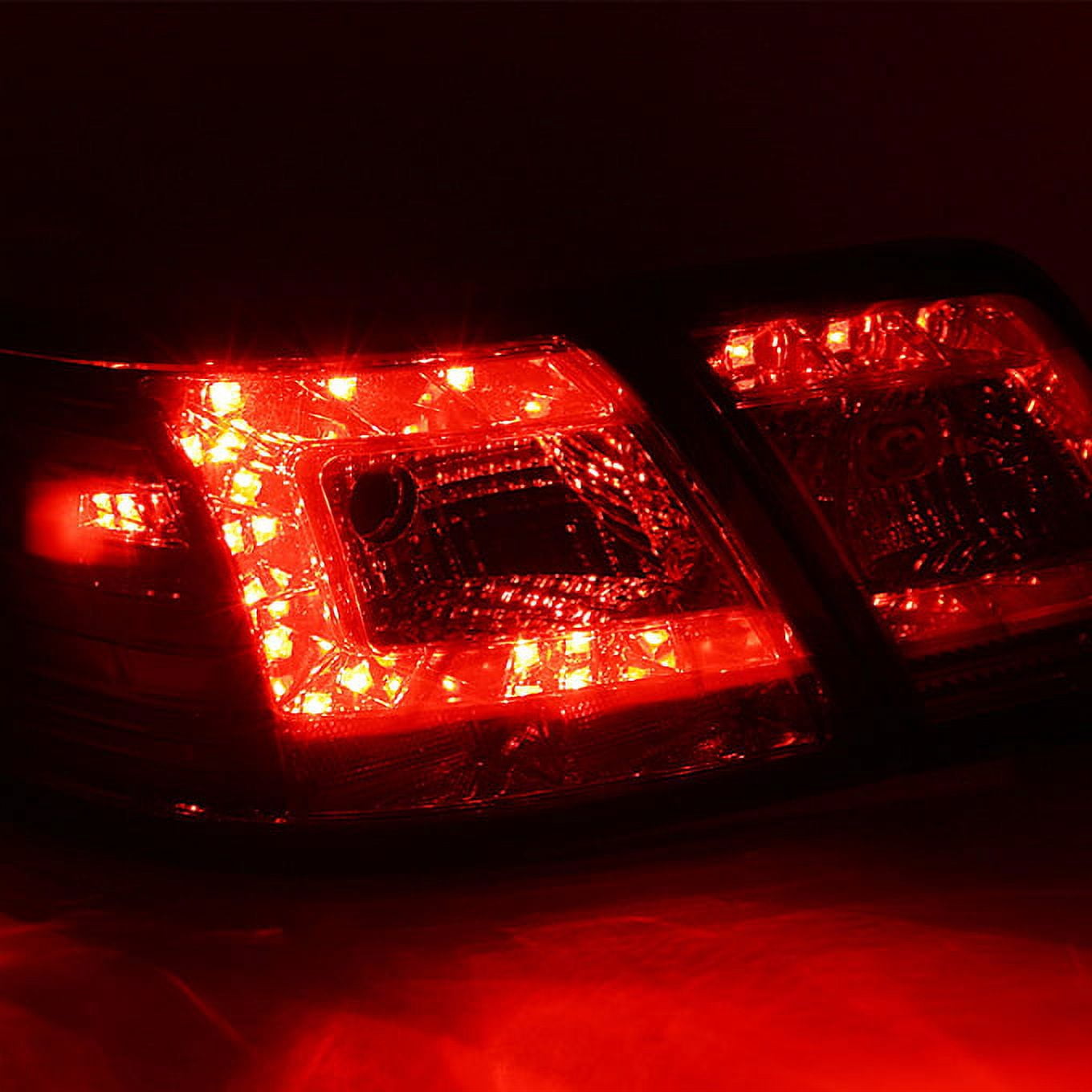 AKKON - For 07-09 Camry Base CE LE SE SLE Model Smoke Smoked Black LED Tail Lights Brake Lamps 4pcs Replacement