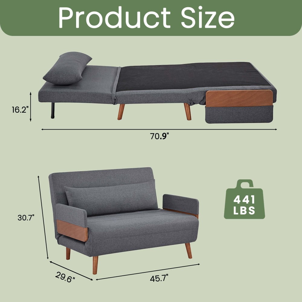 Baxton Studio Hancock Mid-Century Modern Charcoal Finished Wood