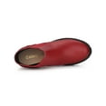 thumbnail image 4 of Unique Bargains Women's Lug Sole Block Heel Chelsea Ankle Boots, 4 of 7