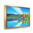 thumbnail image 3 of Designart 'Reflection Of Mountain and Sky On The Lake Water' Nautical & Coastal Framed Canvas Wall Art Print, 3 of 5