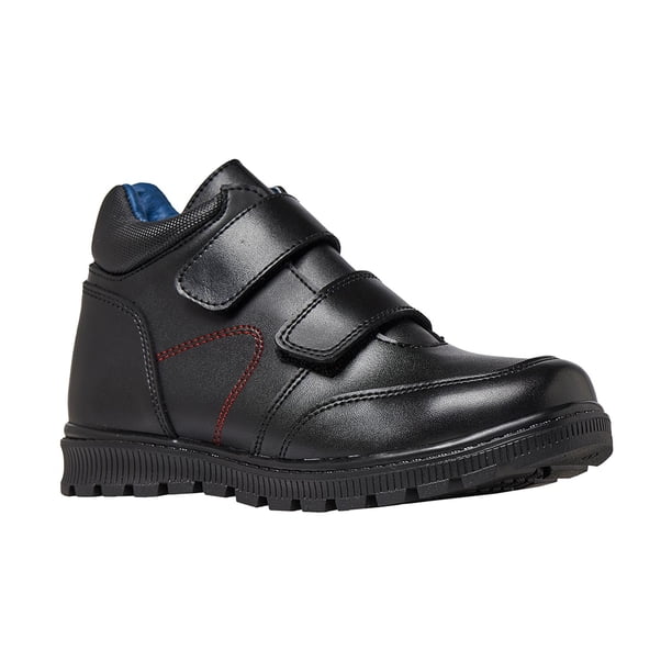 Botines Escolares Casuales Para Niños Negro Con Velcro Cómodos negro 20 Incógnita 032A44