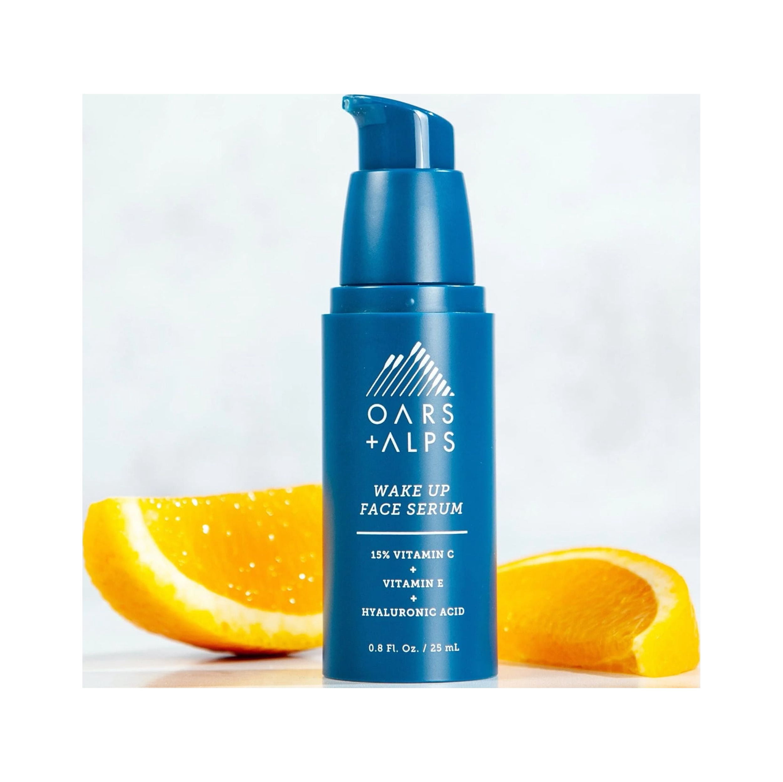 Oars + Alps Anti Aging Vitamin C Serum for Face, Infused with Vitamin C, Hyaluronic Acid, and Vitamin E, TSA Friendly, 0.8 Fl Oz