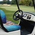 thumbnail image 6 of Pzuqiu Golf Cart Bench Seat Covers Breathable Polyester, Compatible with Outdoor Outdoor Sports, for 2 Person Seats Golf Carts Ezgo, Turtle Pattern, 6 of 9