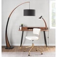 thumbnail image 6 of Lumisource Tania Contemporary Task Chair in Gold Metal and Cream Velvet, 6 of 11