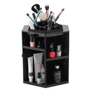 360 Degree Rotating Cosmetic Organizer Fashion Makeup Box Cosmetic Display